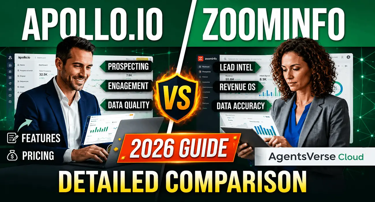 Apollo vs ZoomInfo illustration