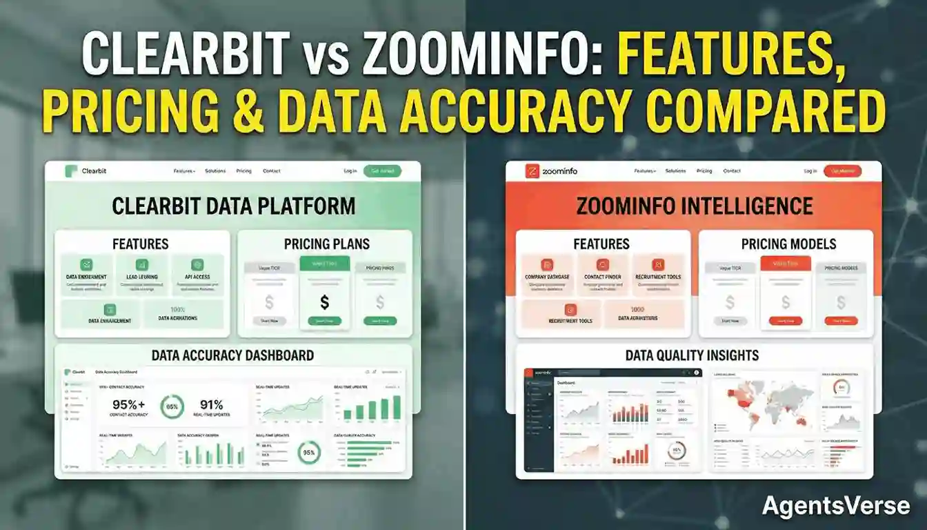 Clearbit vs ZoomInfo Comparison illustration