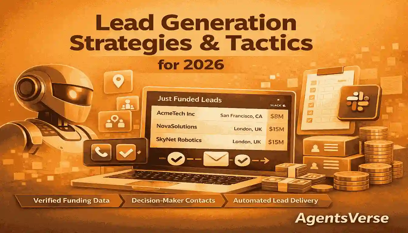 Lead generation strategies & tactics illustration