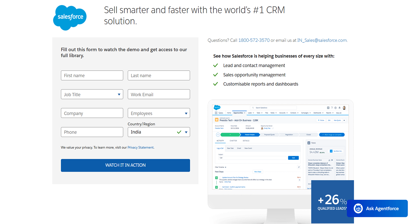 Salesforce Sales Cloud Image